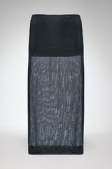 Lou - Black Wool Skirt