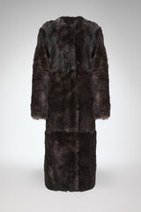 Alda - Brown Shearling Coat