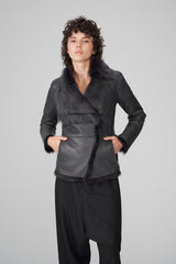 June- Anthracite Shearling Jacket