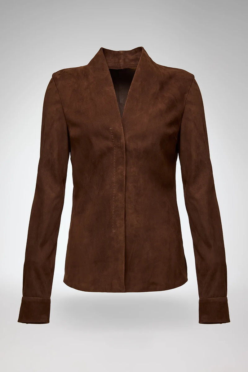 VSP - Talia - Tobacco Leather Shirt