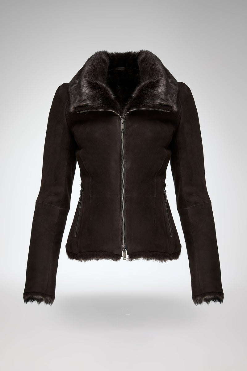 Vittoria - Brown Shearling Jacket