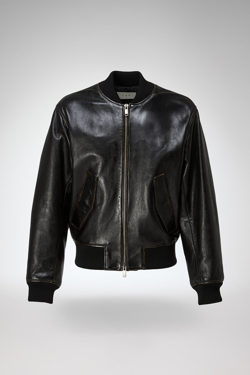 Antonio - Black Leather Jacket