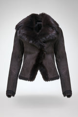 Aurora - Brown Shearling Jacket