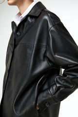 Nora - Black Leather Jacket