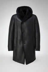 Teo - Anthracite Shearling Coat
