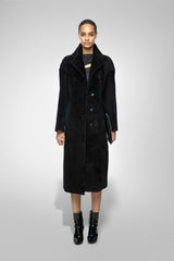 Jennifer - Black Shearling Coat