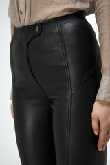 Helga - Black Leather Pants