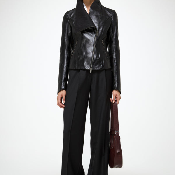 V S P - Edna - Black Leather Jacket