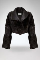 Ashley - Brown Shearling Jacket