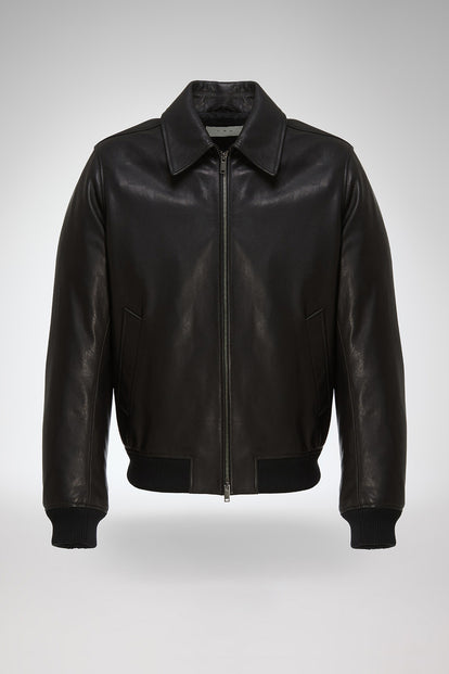 V S P - Niccolo - Black Leather Jacket