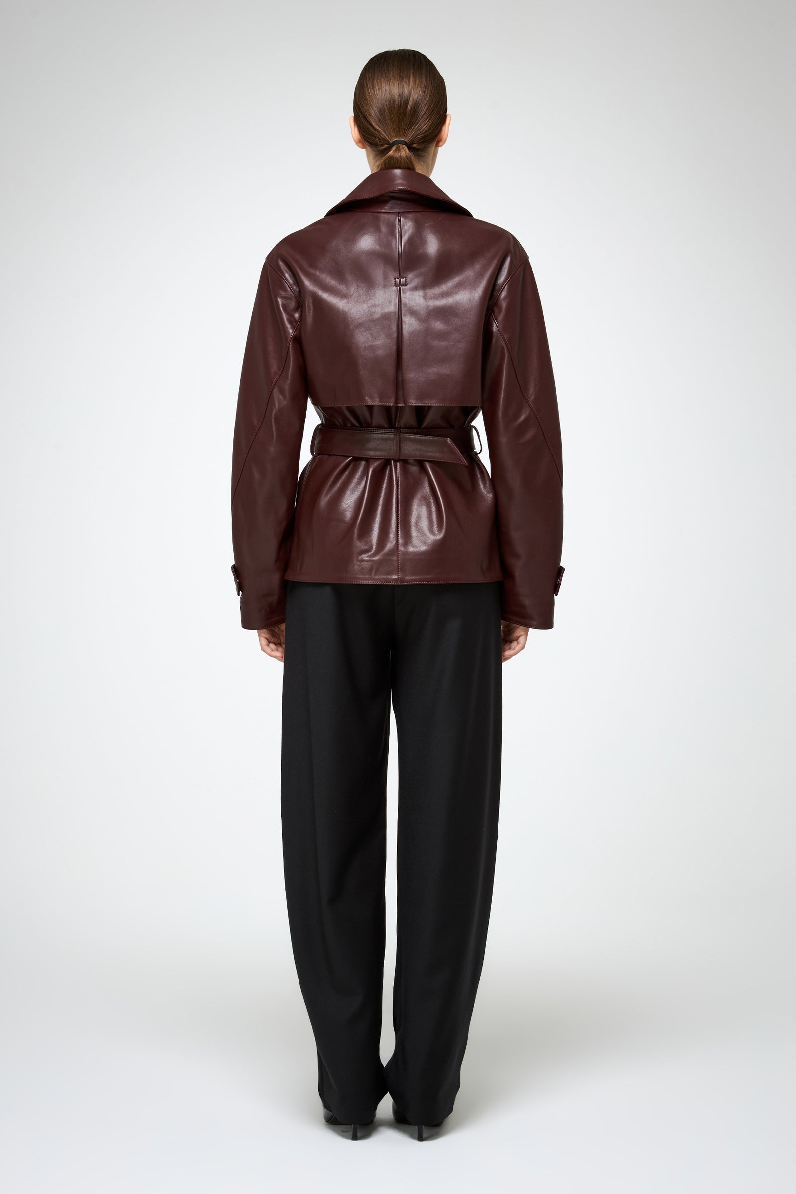 V S P - Elda - Cherry Leather Jacket