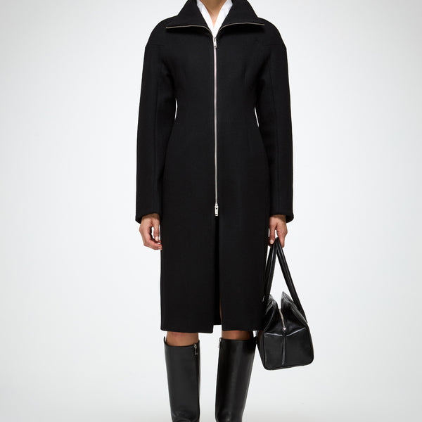 V S P - Zoelle - Black Wool Coat