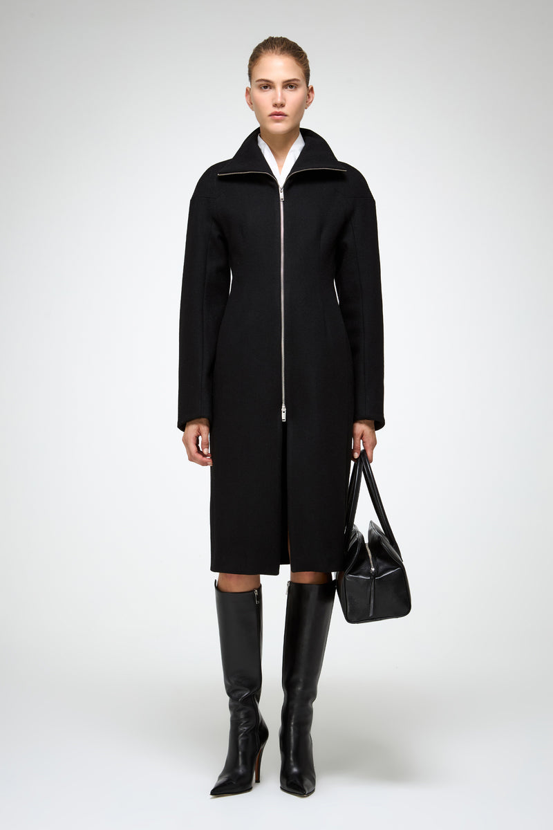 VSP - Zoelle - Black Wool Coat
