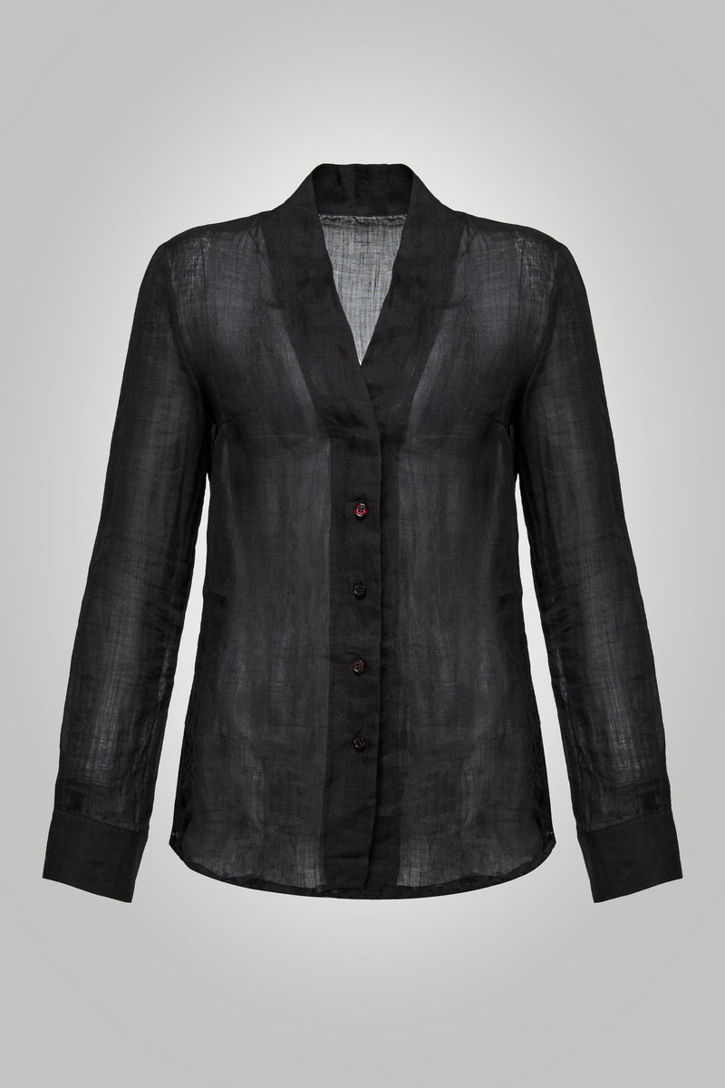 VSP - Iva - Ramie Black Shirt