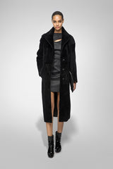 Jennifer - Black Shearling Coat