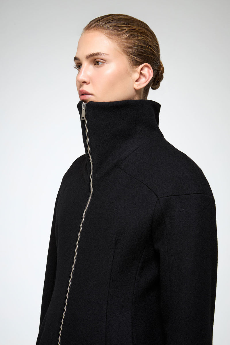 VSP - Zoelle - Black Wool Coat
