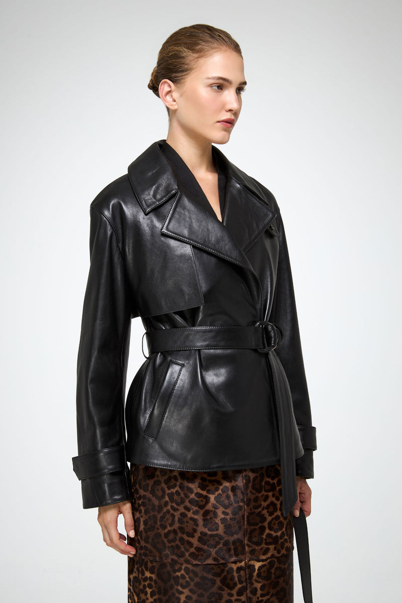 VSP - Elda - Black Leather Jacket