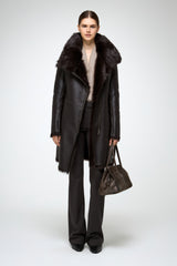 VSP - Mylena - Toscana Brown Shearling Coat