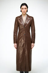 Laurence - Tobacco Leather Coat