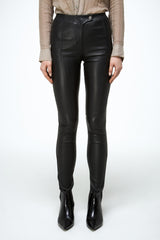 Helga - Black Leather Pants