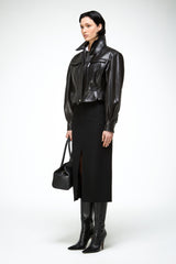 Gaia - Black Leather Jacket