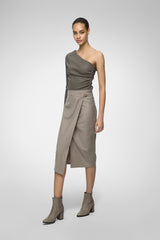 Yona - Beige Wool Skirt