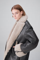Eléonore - Anthracite Shearling Coat