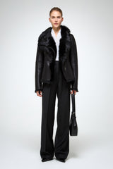 VSP - Adila - Toscana Black Shearling Jacket