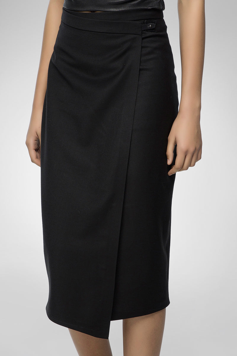 Yona - Black Wool Skirt