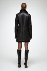 VSP - Kristell - Clotho Black Shearling Coat
