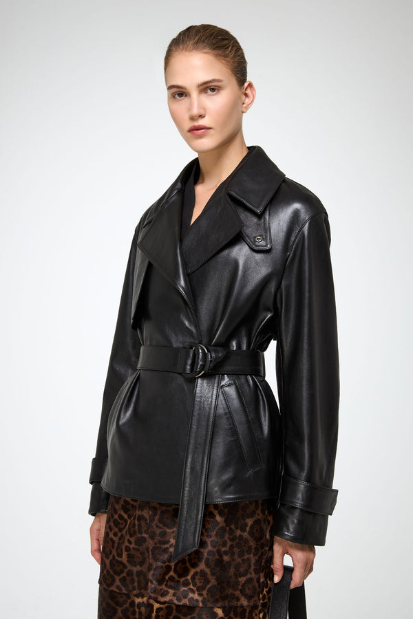 VSP - Elda - Black Leather Jacket