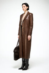 Laurence - Tobacco Leather Coat