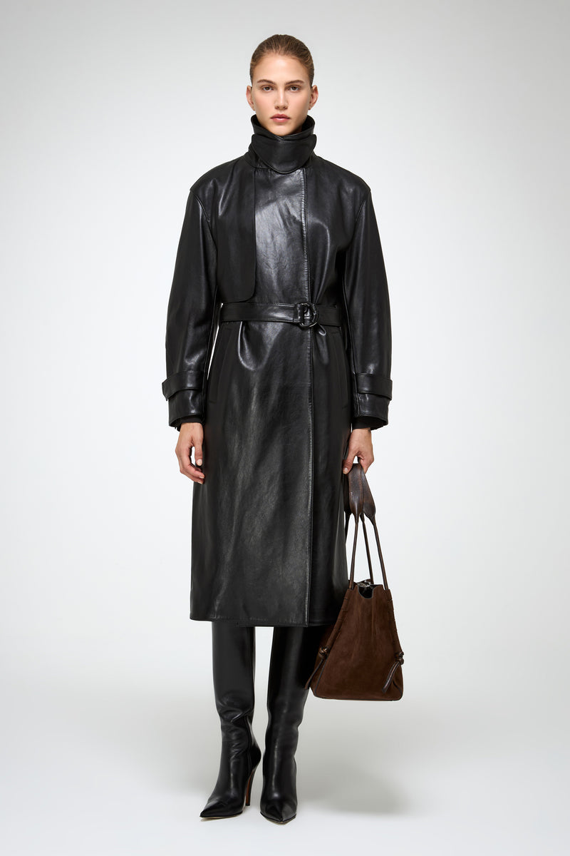 VSP - Isabelle - Black Leather Coat
