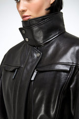 Gaia - Black Leather Jacket