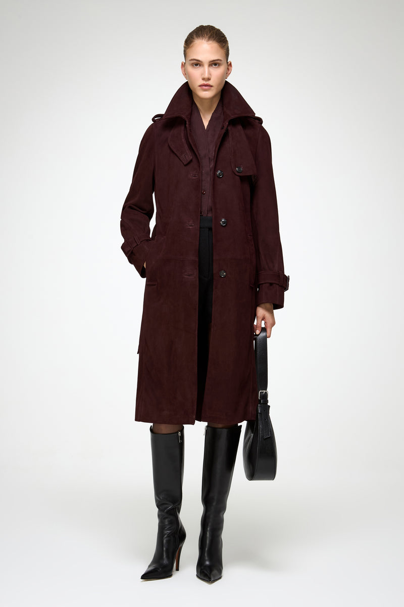 VSP - Helena - Burgundy Leather Coat