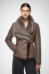 VSP - Adila - Clotho Nude Shearling Jacket
