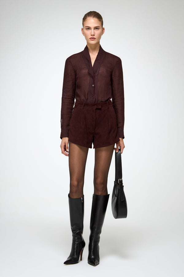 VSP - Colette - Burgundy Leather Short