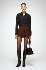 VSP - Colette - Tobacco Leather Short