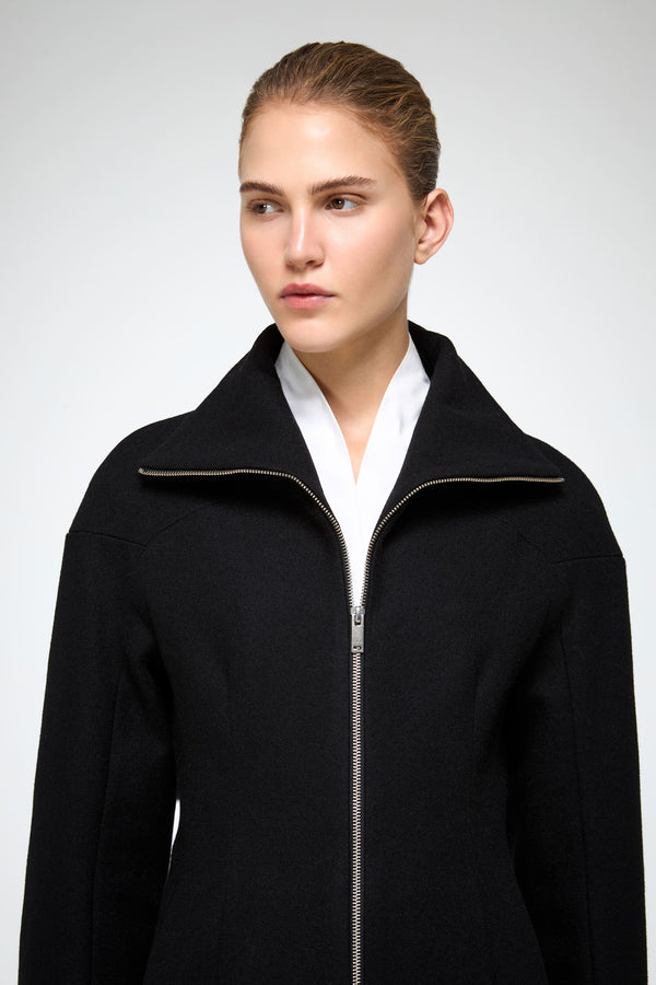 VSP - Zoelle - Black Wool Coat