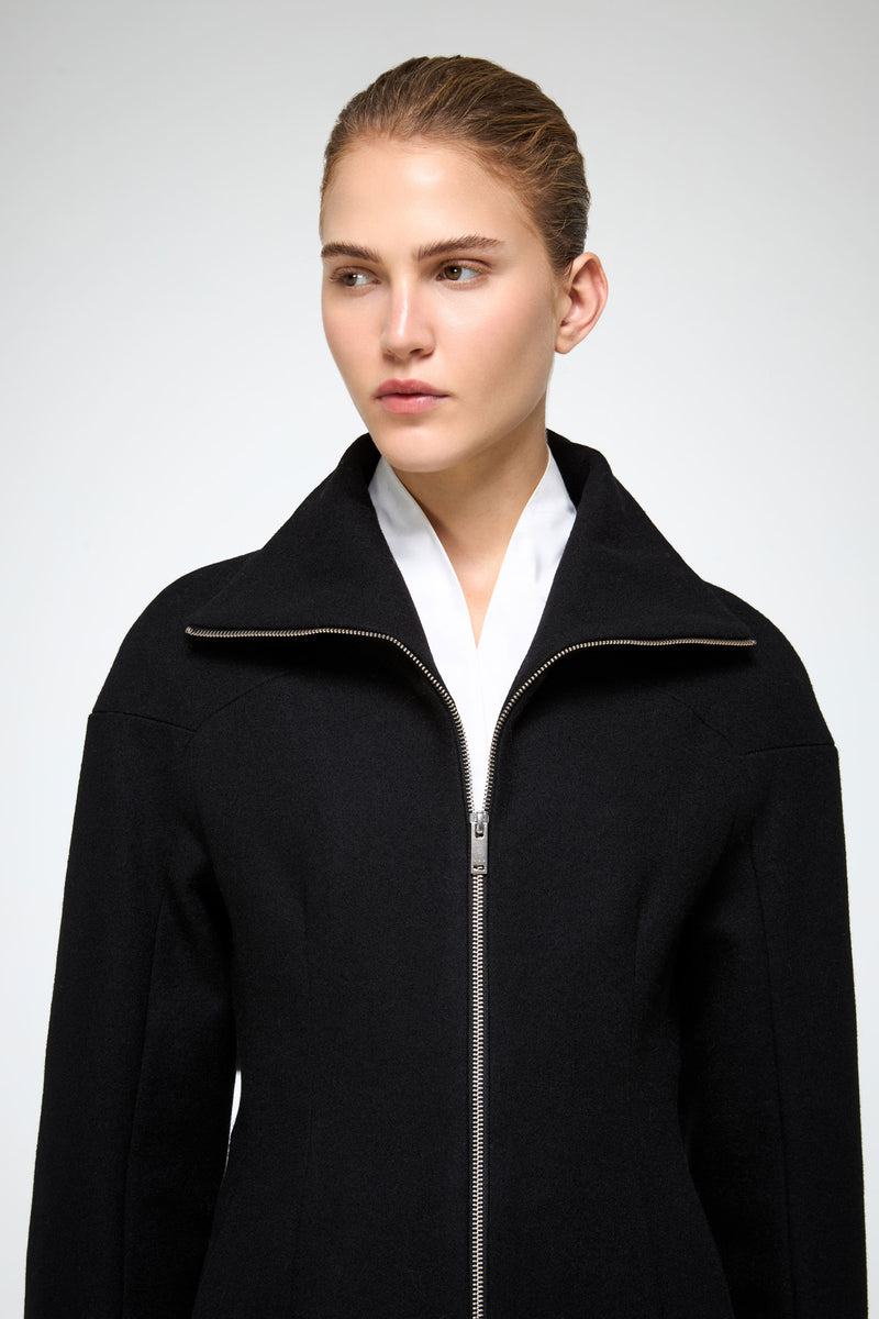 VSP - Zoelle - Black Wool Coat