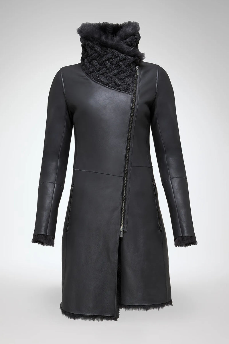 VSP - Mylena - Toscana Anthracite Shearling Coat