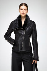 VSP - Renata - Toscana Black Shearling Jacket