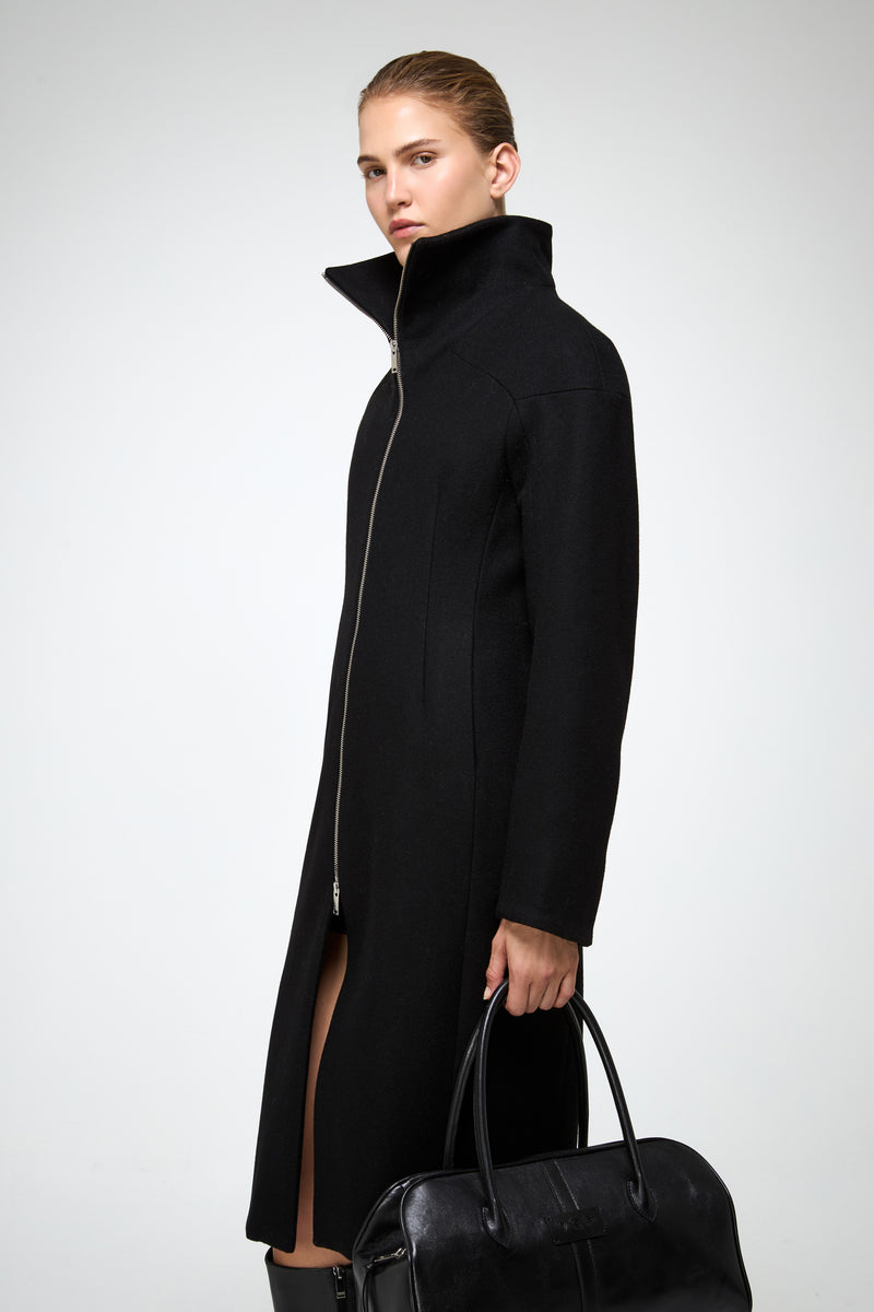 VSP - Zoelle - Black Wool Coat