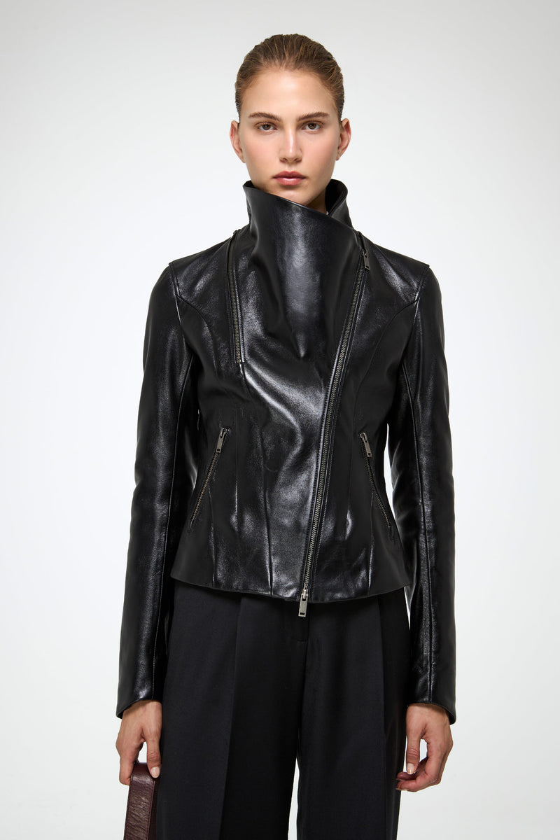 VSP - Edna - Black Leather Jacket
