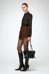 VSP - Colette - Tobacco Leather Short