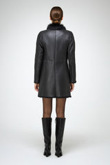 VSP - Kristell - Clotho Anthracite Shearling Coat