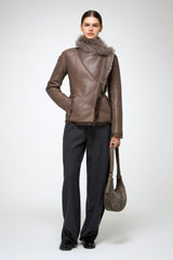 VSP - Adila - Clotho Nude Shearling Jacket
