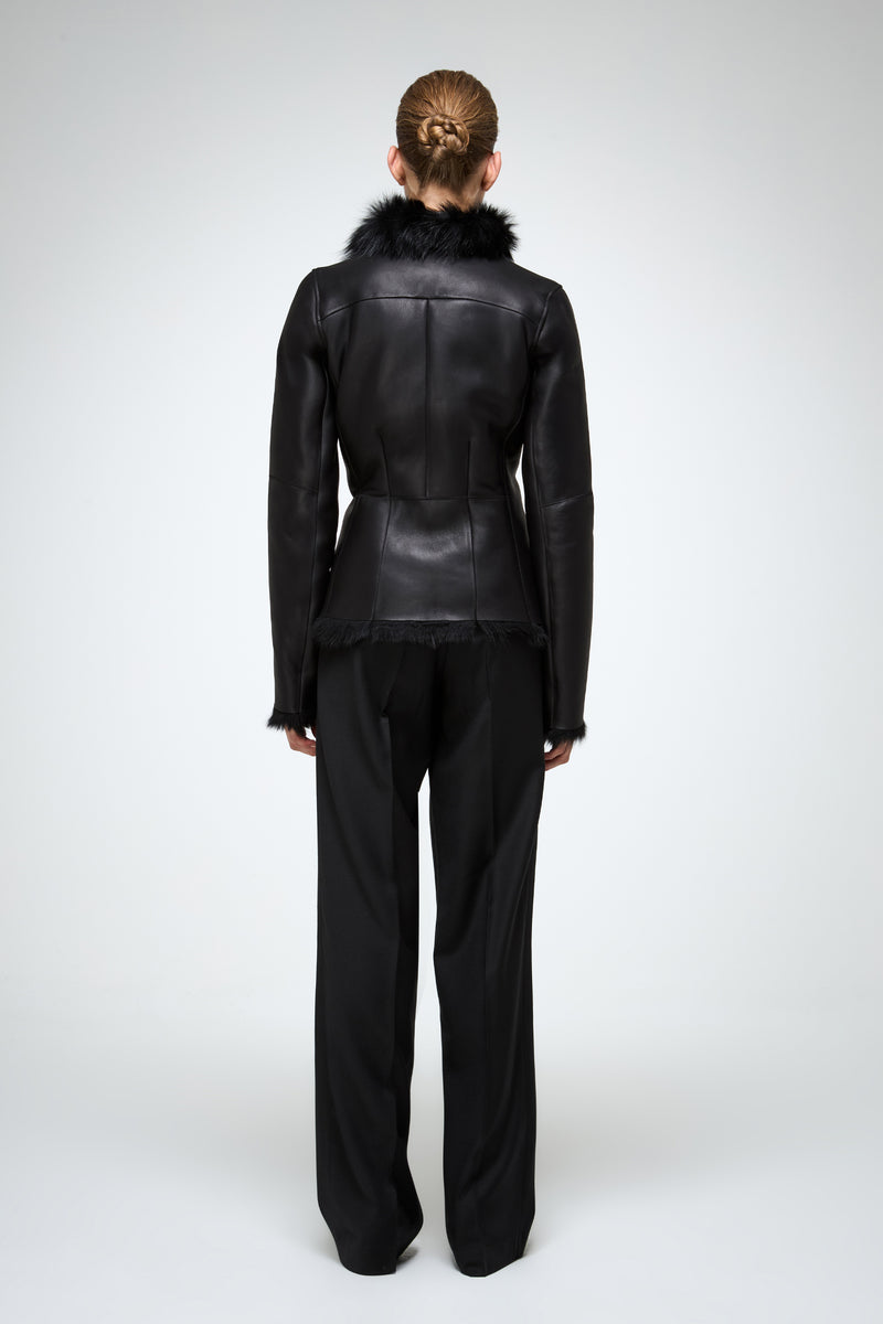 VSP - Adila - Toscana Black Shearling Jacket
