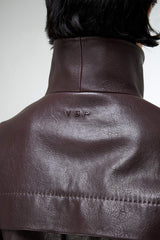Eli - Dark Bordeaux Leather Jacket
