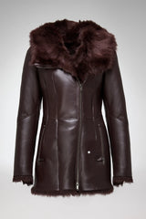 VSP - Mallory - Cherry Shearling Coat